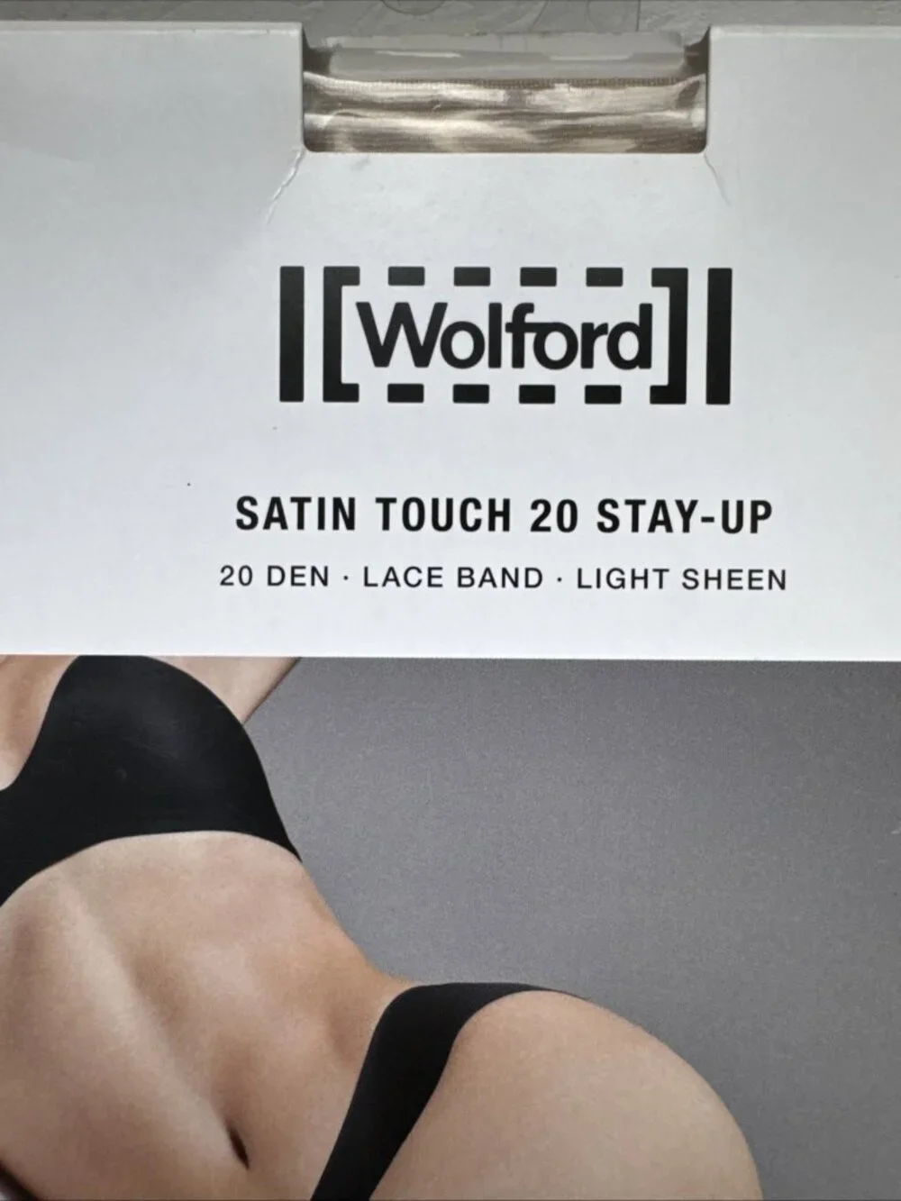 Wolford Satin Touch 20 Stay Up Thigh High Cosmetic Tights 21223 4273 Size M $65